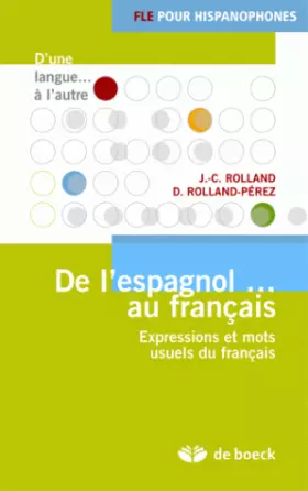 Couverture du produit · De l'espagnol au français