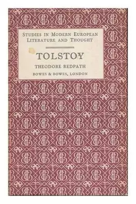 Couverture du produit · Tolstoy (Studies in modern European literature and thought)