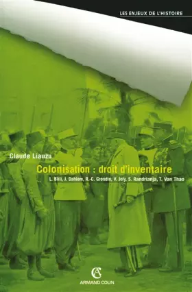 Couverture du produit · Colonisation : droit d'inventaire