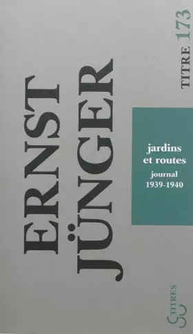 Couverture du produit · Jardins et routes : Journal 1939-1940