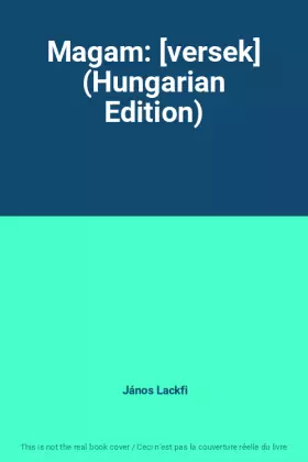 Couverture du produit · Magam: [versek] (Hungarian Edition)