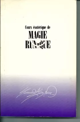 Couverture du produit · Cours esoterique de magie runique