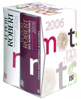 Couverture du produit · Le Petit Robert Coffret en 2 volumes : Le Petit Robert de la langue française  Le Petit Robert des noms propres: Avec un atlas