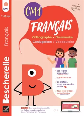 Couverture du produit · Bescherelle - Mon cahier d'entraînement en Français CM1 - 9 ans: orthographe, grammaire, conjugaison & vocabulaire
