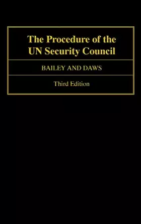 Couverture du produit · The Procedure of the UN Security Council