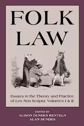 Couverture du produit · Folk Law: Essays in the Theory and Practice of Lex Non Scripta (2 Volumes)