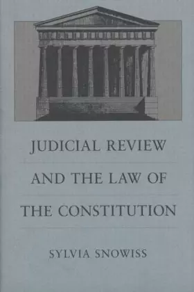 Couverture du produit · Judicial Review and the Law of the Constitution