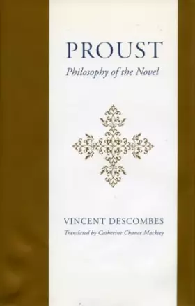 Couverture du produit · Proust: Philosophy of the Novel
