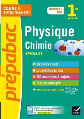 Couverture du produit · Prépabac Physique-chimie 1re générale (spécialité): nouveau programme de Première
