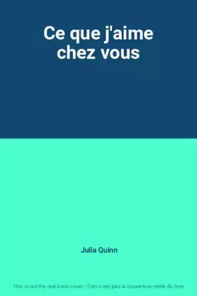 Couverture du produit · Ce que j'aime chez vous