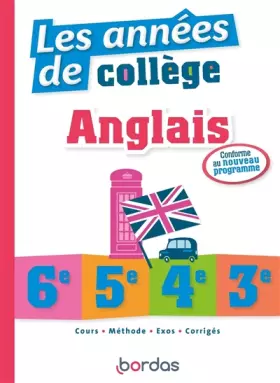 Couverture du produit · Les années de collège - Anglais