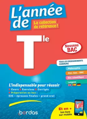 Couverture du produit · L'Année de Terminale Enseignements communs