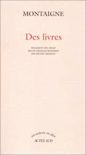 Couverture du produit · Des livres : Fragments des Essais