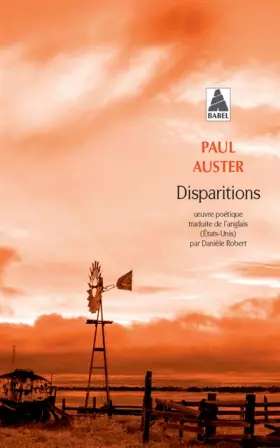 Couverture du produit · Disparitions