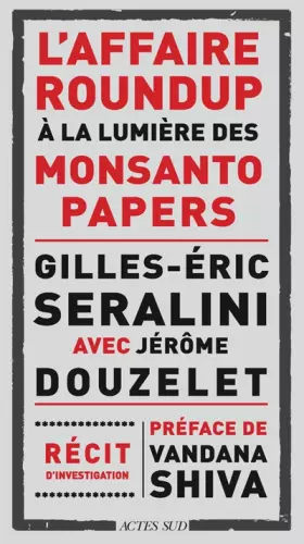 Couverture du produit · L'Affaire Roundup à la lumière des Monsanto Papers
