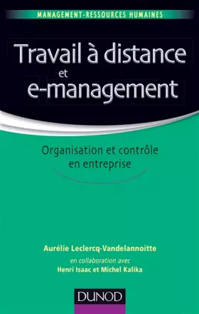 Couverture du produit · Travail à distance et e-management: Organisation et contrôle