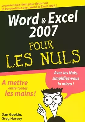 Couverture du produit · Word & Excel 2007 MegaPoche Pour les Nuls