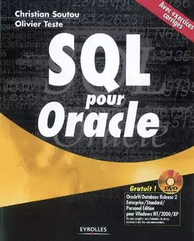 Couverture du produit · SQL pour Oracle : Avec exercices corrigés (1 livre + 1 DVD-Rom)