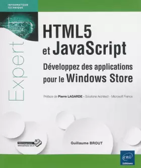 Couverture du produit · HTML5 et JavaScript - Développez des applications pour le Windows Store