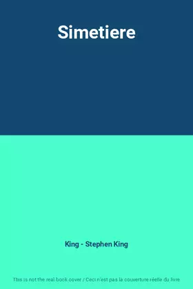 Couverture du produit · Simetiere