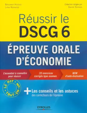 Couverture du produit · Réussir le DSCG 6 - Epreuve orale d'économie