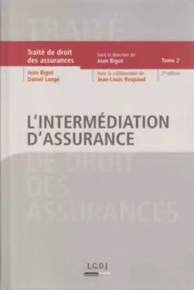 Couverture du produit · L'INTERMÉDIATION D'ASSURANCE - 2ÈME ÉDITION