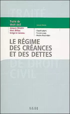 Couverture du produit · le régime des créances et des dettes