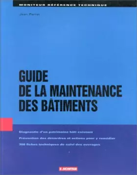 Couverture du produit · Guide de la maintenance des bâtiments