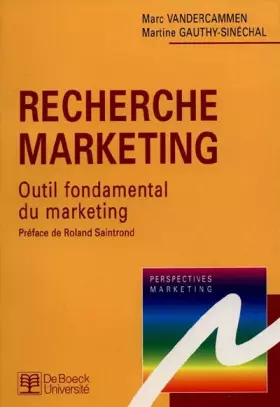 Couverture du produit · Recherche marketing outil fondamental du marketing