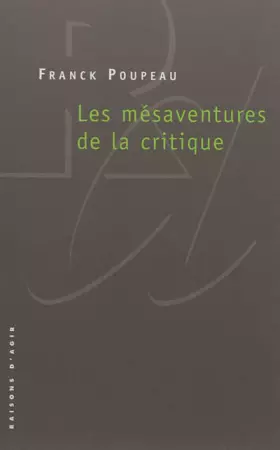 Couverture du produit · Les Mésaventures de la critique