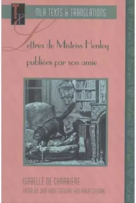 Couverture du produit · Lettres de Mistriss Henley (Texts & Translations) (French Edition)