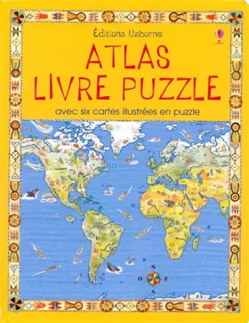 Couverture du produit · Atlas Livre puzzle : Avec six cartes illustrées en puzzle