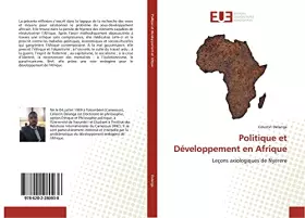 Couverture du produit · Politique et Developpement en Afrique: Leçons axiologiques de Nyèrere