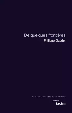Couverture du produit · De quelques frontières