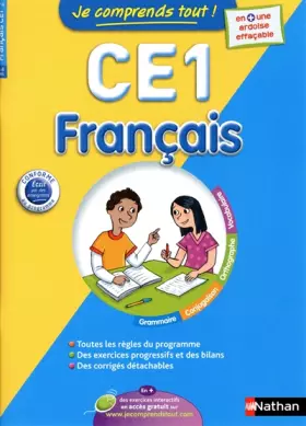 Couverture du produit · JE COMPRENDS TOUT FRANCAIS CE1