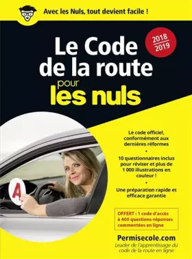 Couverture du produit · Le code de la route 2018-2019 pour les Nuls poche