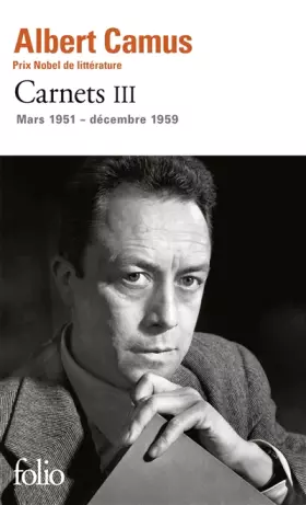Couverture du produit · Carnets (Tome 3-Mars 1951 - décembre 1959)