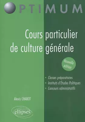 Couverture du produit · Cours particulier de culture générale (nouvelle édition)