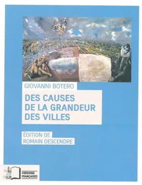 Couverture du produit · Des causes de la grandeur des villes