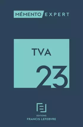 Couverture du produit · Mémento TVA 2023