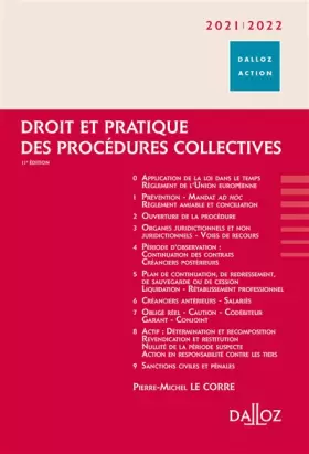 Couverture du produit · Droit et pratique des procédures collectives 2021/2022. 11e éd.