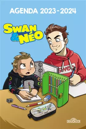 Couverture du produit · Swan & Néo – Agenda 2023-2024 – Avec des stickers, des illustrations et des gags – Dès 7 ans