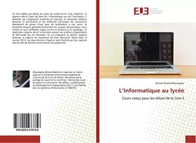 Couverture du produit · L’Informatique au lycée: Cours conçu pour les élèves de la 1ère S (French Edition)