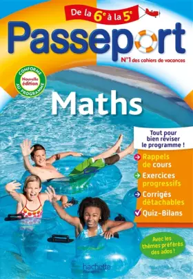 Couverture du produit · Passeport Maths De la 6e à la 5e - Cahier de vacances 2023