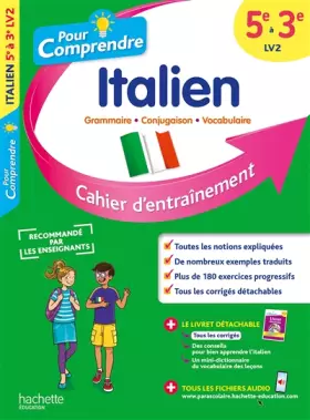 Couverture du produit · Pour comprendre Italien 5e-4e-3e LV2