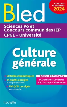 Couverture du produit · Bled - Culture générale, examens et concours 2024