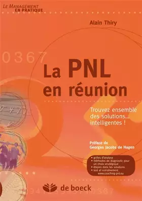 Couverture du produit · La PNL en réunion: Trouvez ensemble des solutions... intelligentes !
