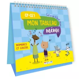 Couverture du produit · Mon tableau mémo Nombres et calcul CP/CE1