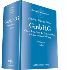 Couverture du produit · Kommentar zum GmbHG