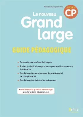 Couverture du produit · Le nouveau Grand large CP - Guide pédagogique 2018